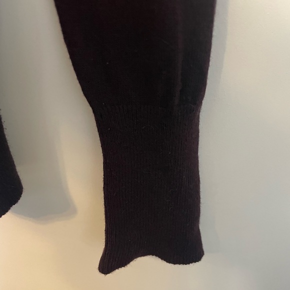 Banana Republic Plum Cotton/Silk Blend Cardigan with Buttons - Picture 4 of 5